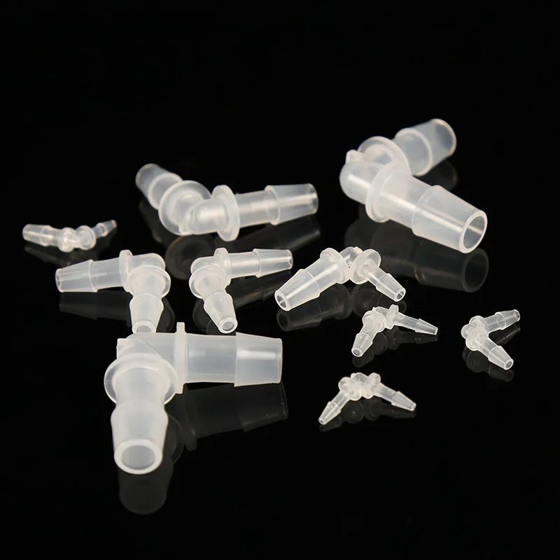 Food Grade PP Material Elbow Barbed Connector Equal Barbed Size Right Angle for Flexible Tubing Connection High Quality Ensured