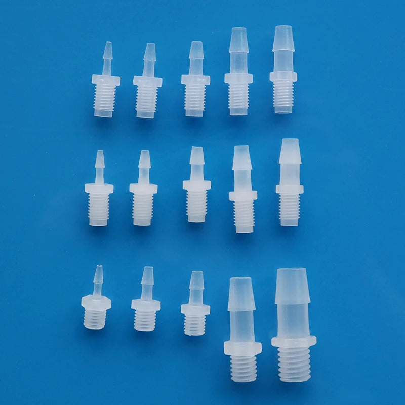 FDA Threaded Union 1/4-28 Male to Barb ID0.8-8.7mm Tubing Connector Fast Coupling Low Price