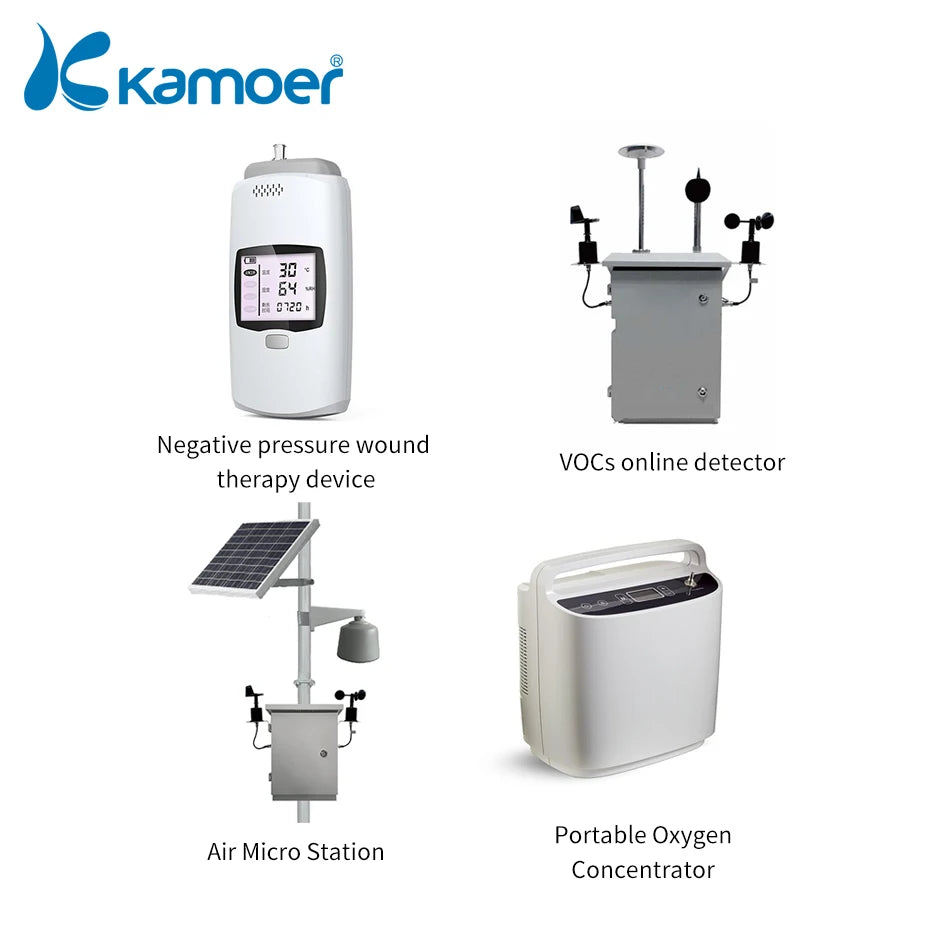 Kamoer 5-8L/min KVP8 Micro Diaphragm Vacuum Pump12V 24V Brush Motor High Negative Pressure 0.082Mpa Suction Pump Air Pump