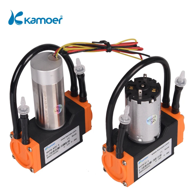 Kamoer 8L/min KVP8 Micro Electric Diaphragm Vacuum Pump 12V 24V BLDC Motor Negative Pressure 0.06Mpa Suction pump
