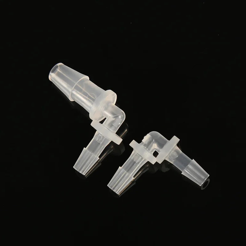 Food Grade PP Material Elbow Barbed Connector Equal Barbed Size Right Angle for Flexible Tubing Connection High Quality Ensured