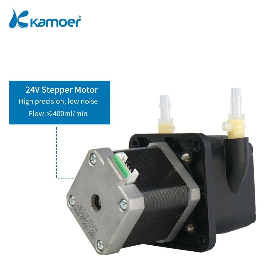 Kamoer 400ml/min KPHM400 Peristaltic Pump 24V Stepper Motor High Precision Self-priming Pump Adjustable Speed Dosing Pump BPT