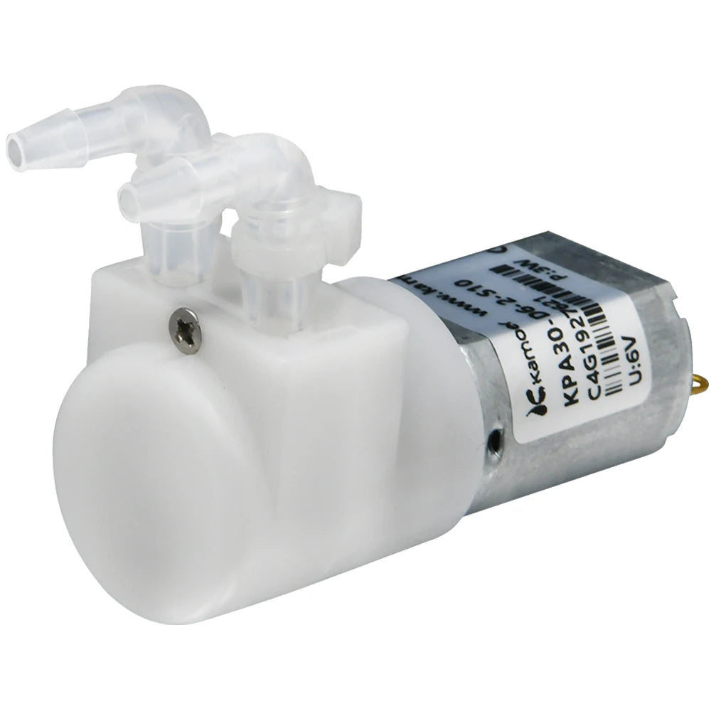 Kamoer 30ml/min Peristaltic Pump KPA30 6V DC Motor Low Flow Gear Pump with Silicone Tube 1mm Wall thickness Small Size