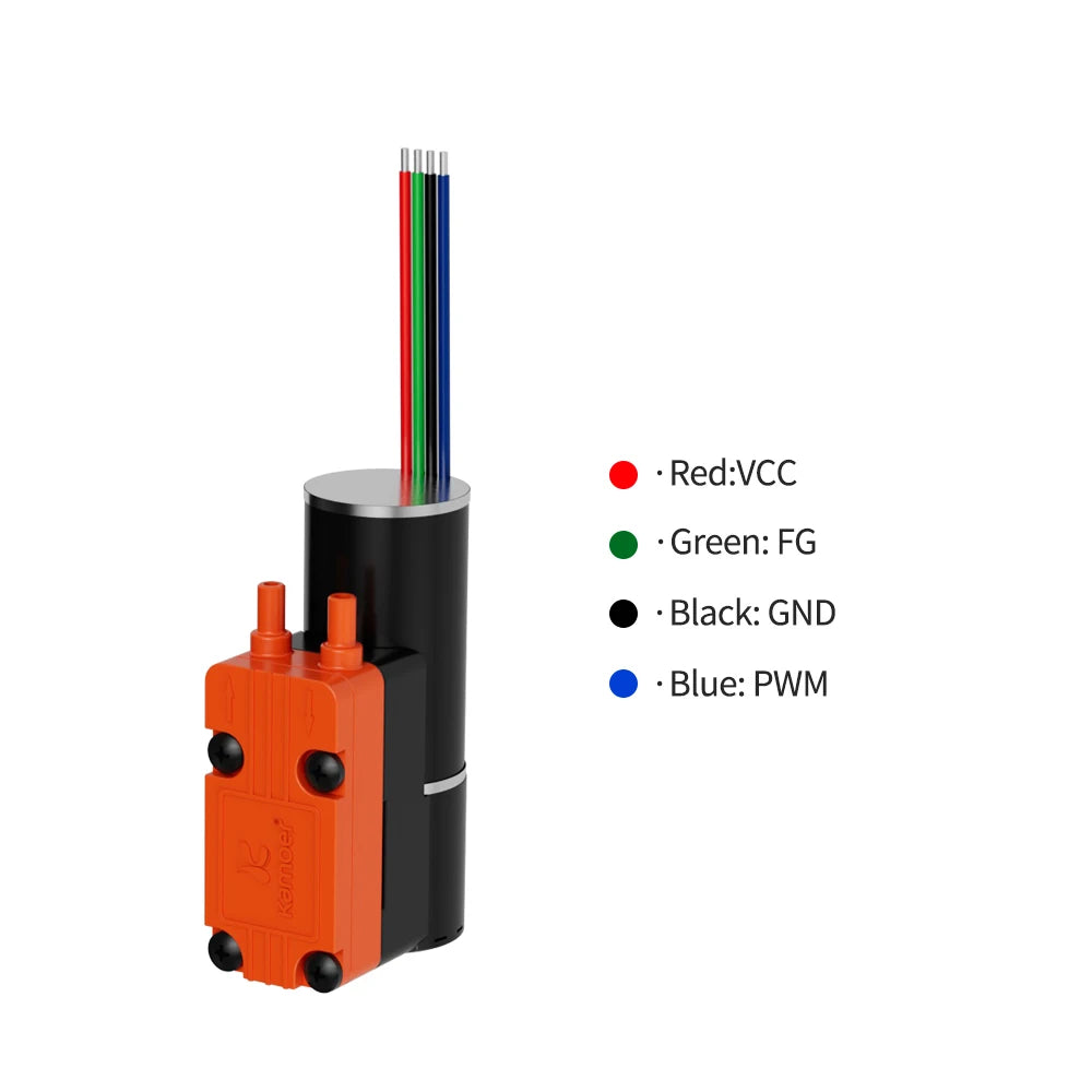 Kamoer 1.5L/min HLVP1.6 Diaphragm Vacuum Pump 3.7V DC Brushless Motor Air Pump, PWM Speed Control for Portable Gas Analysis