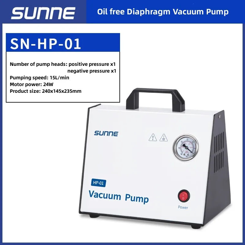 Oil-Free Diaphragm Vacuum Pump Positive And Negative Pressure Small Portable Laboratory Suction Filter Electric Suction Pump