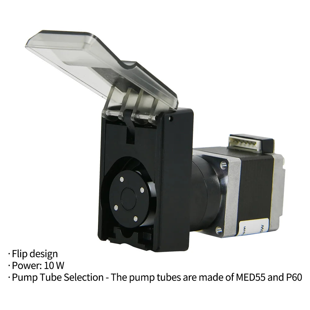 Kamoer 0~5.9ml/min KPMP10 Peristaltic Pump 24V with 28 Stepper Motor Self-priming Pump 4 Rotors High Precision Dosing Pump