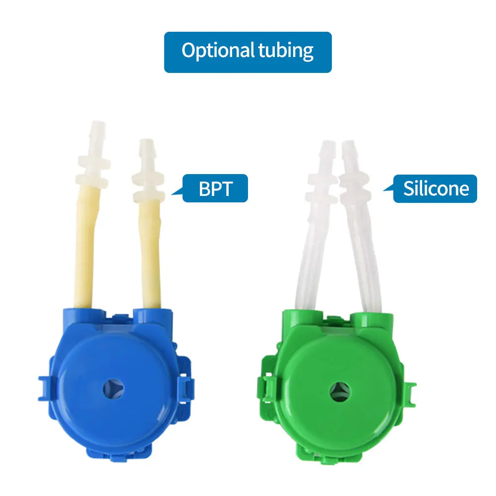 4-in-pack Kamoer NKP Micro Peristaltic Pump 12V/24V DC Motor Low Flow Dosing Pump with Blue Color, Silicone/BPT Tubing