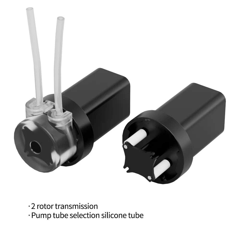 Kamoer 4/12ml/min Low Flow KMPP6 Peristaltic Pump 3.7V DC Motor Self-priming Pump Dosing Pump for Lab and Medical Field