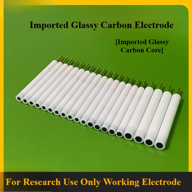 GC Electrode 2mm-12mm, Glassy Carbon Electrode with German Imported Glassy Carbon Core for Electrochemistry