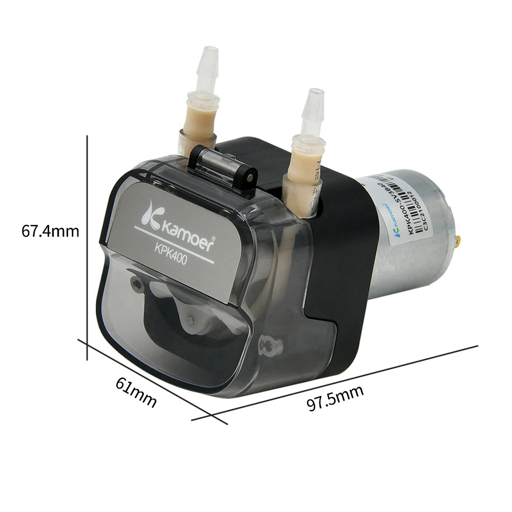 Kamoer 400ml/min KPK400 High Flow Peristaltic Pump 12V 24V DC Motor Self-priming Pump BPT Tubing Dosing Pump for Lab