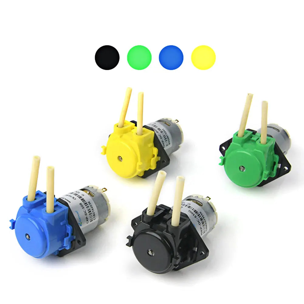 4-in-pack Kamoer NKP Micro Peristaltic Pump 12V/24V DC Motor Low Flow Dosing Pump with Blue Color, Silicone/BPT Tubing