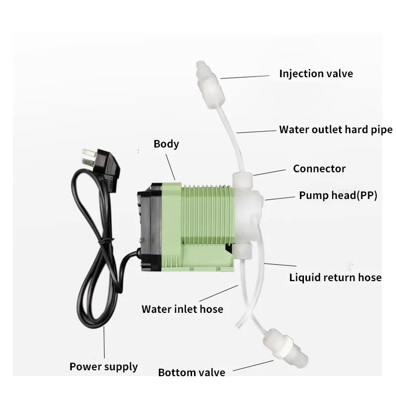 Acid Dosing Pump Electromagnetic Diaphragm Pump 220V Automatic  Electromagnetic Micro Dosing Equipment Quantitative Pump