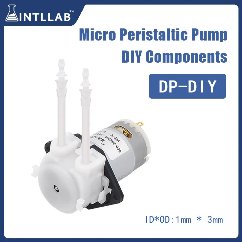 High - Precision Peristaltic Pump 24V DC for Laboratory Liquid Transfer in Analytical Chemistry.