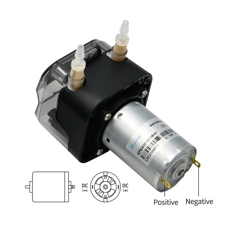 Kamoer 400ml/min KPK400 High Flow Peristaltic Pump 12V 24V DC Motor Self-priming Pump BPT Tubing Dosing Pump for Lab