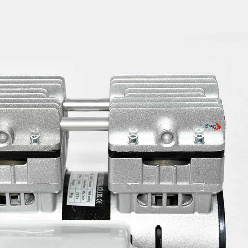 220V 80L/Min Silent Oil-Free Vacuum Pump Negative Pressure Twin Piston High flow Lab Vacuum Pump   VN-120H