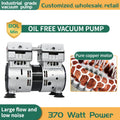 220V 80L/Min Silent Oil-Free Vacuum Pump Negative Pressure Twin Piston High flow Lab Vacuum Pump   VN-120H