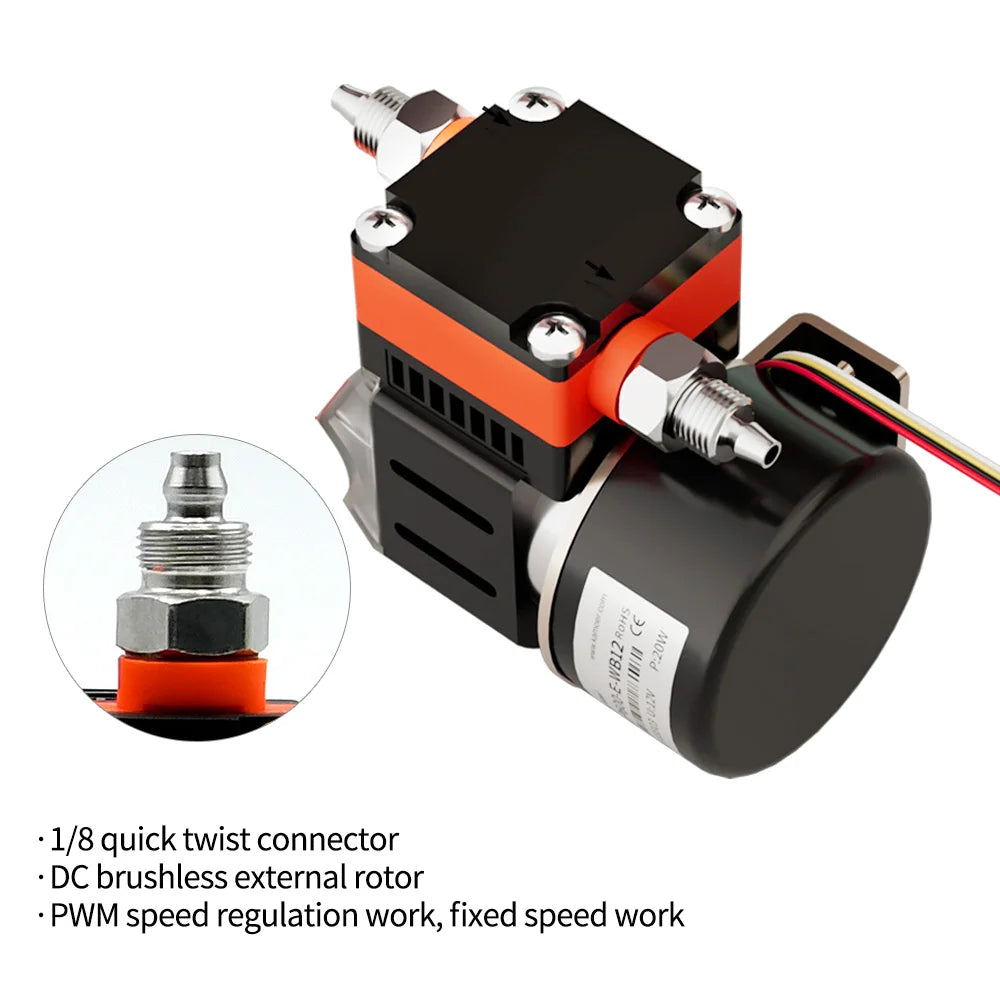 Kamoer 800ml/min HLLP600 Diaphragm Liquid Pump 12V 24V BLDC High Liquid Pressure 0.9Mpa Long Life for Lab Analysis and Filling