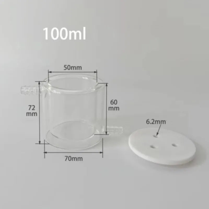 Electrochemical Experiment of C003 Water Bath Controlled Temperature Double layer Five port Sealed Electrolytic Cell