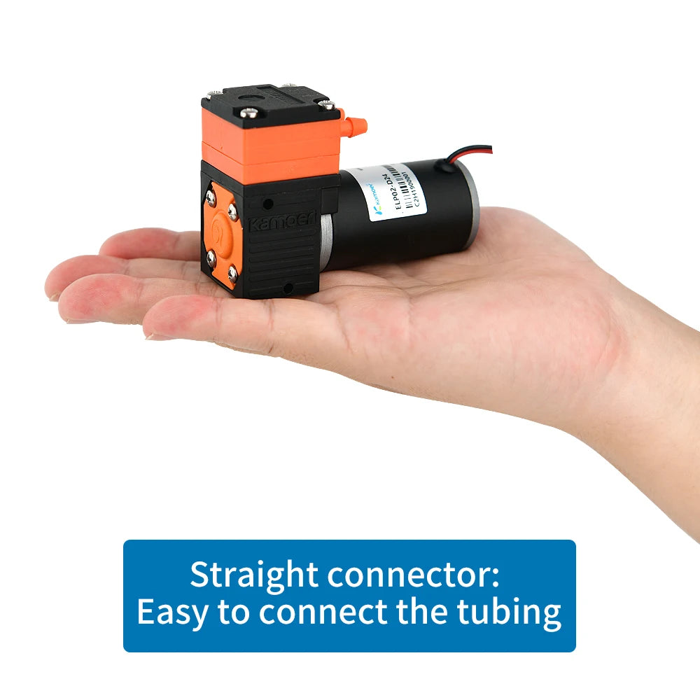 Kamoer 600ml/min ELP02 Diaphragm Liquid Pump 24V/12V DC Motor Liquid Pressure 0.2Mpa Self-priming Pump