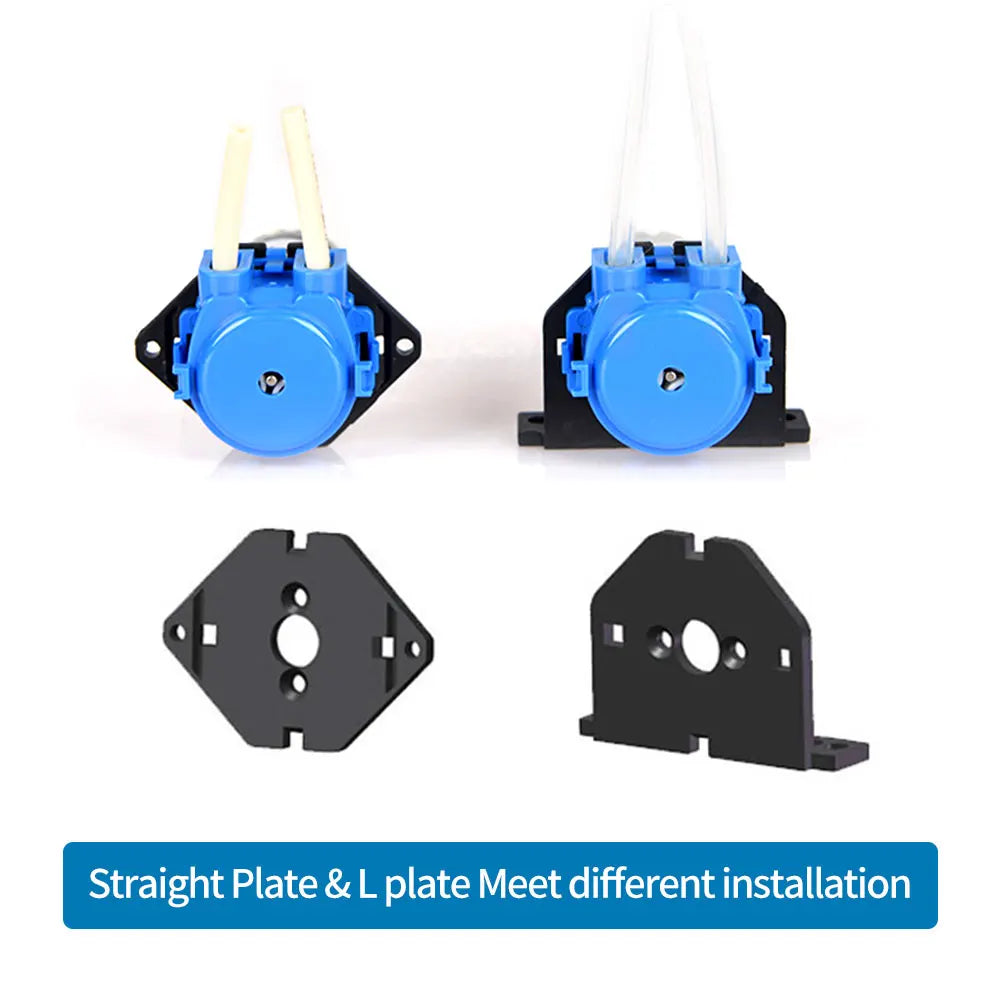 4-in-pack Kamoer NKP Micro Peristaltic Pump 12V/24V DC Motor Low Flow Dosing Pump with Blue Color, Silicone/BPT Tubing