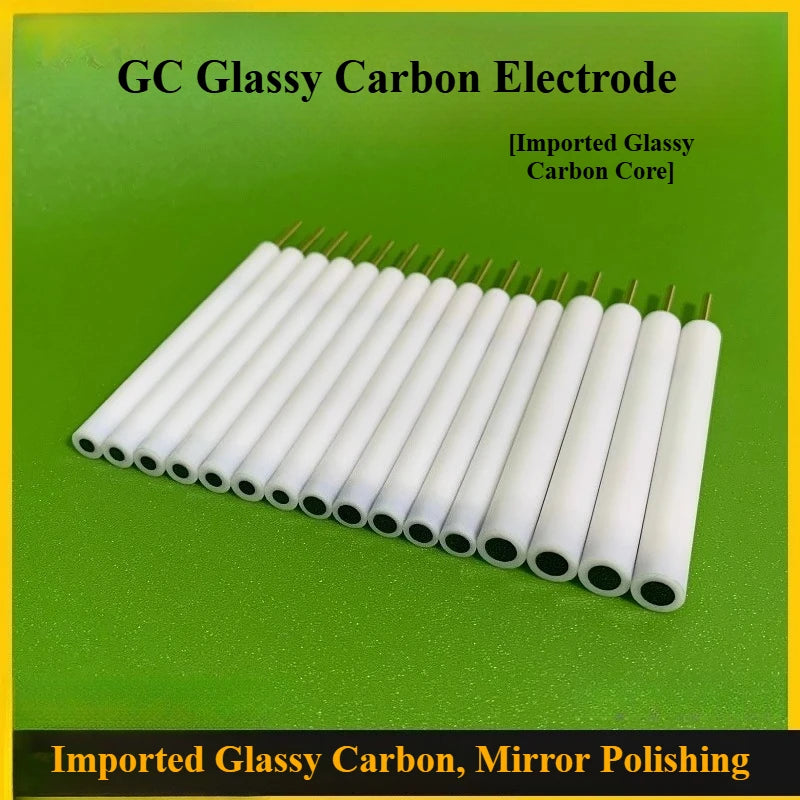 GC Electrode 2mm-12mm, Glassy Carbon Electrode with German Imported Glassy Carbon Core for Electrochemistry