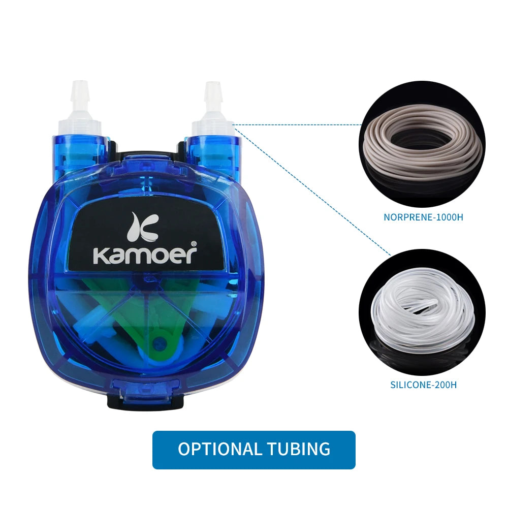 Kamoer 300-600ml/min KHM3 High Flow Peristaltic Pump 12V 24V DC Motor Dosing Pump with Norprene/Silicone for Food Beverage