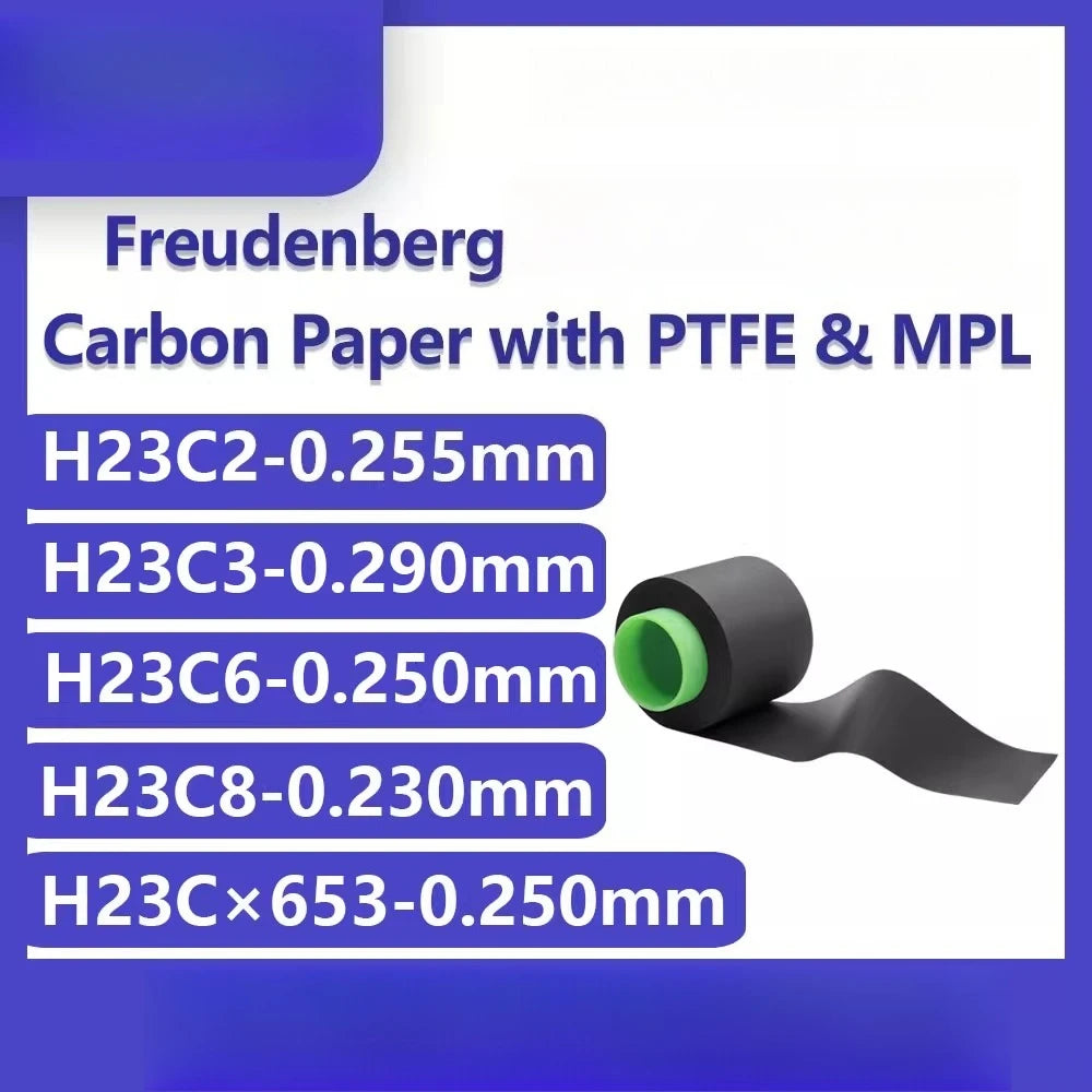 Freudenberg H23C2/H23C3/H23C6/H23C8/H23C×653 Carbon Paper for Fuel Cells, with High Conductivity & Gas Permeability