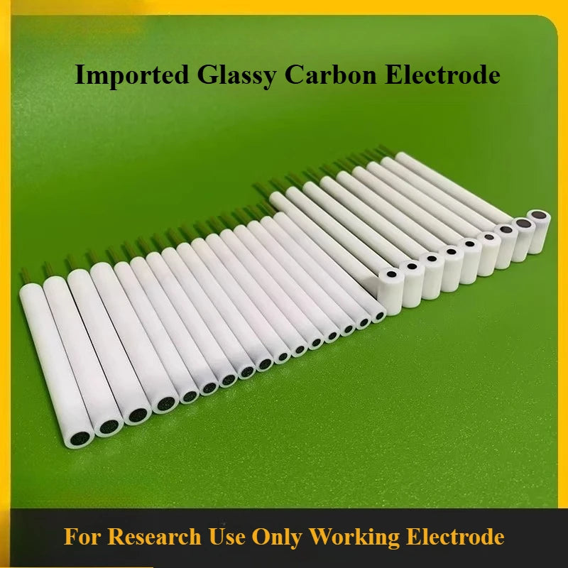 GC Electrode 2mm-12mm, Glassy Carbon Electrode with German Imported Glassy Carbon Core for Electrochemistry