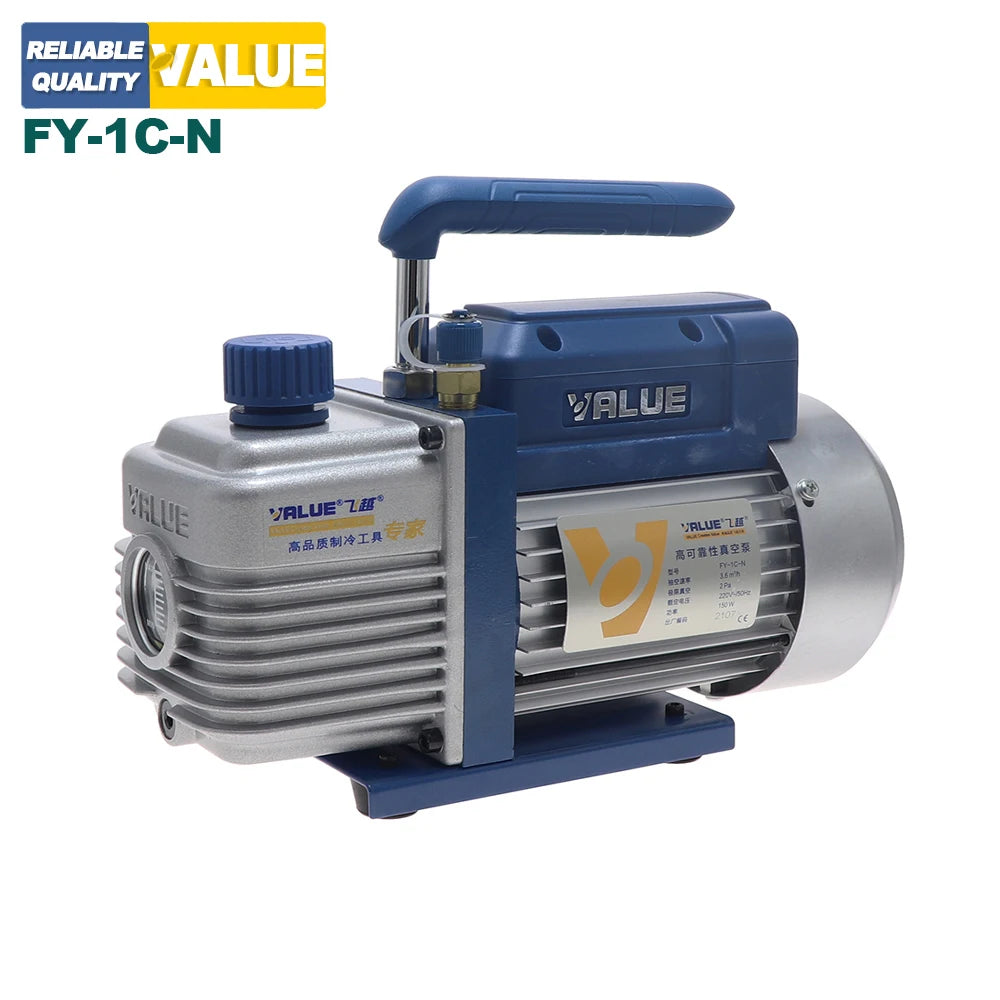 VALUE FY-1C-N Vacuum Pump Laboratory Pump Vacuum 220V 150W 3.6m³/h Silent Refrigerant Vacuum Pump Small Single-stage Pump