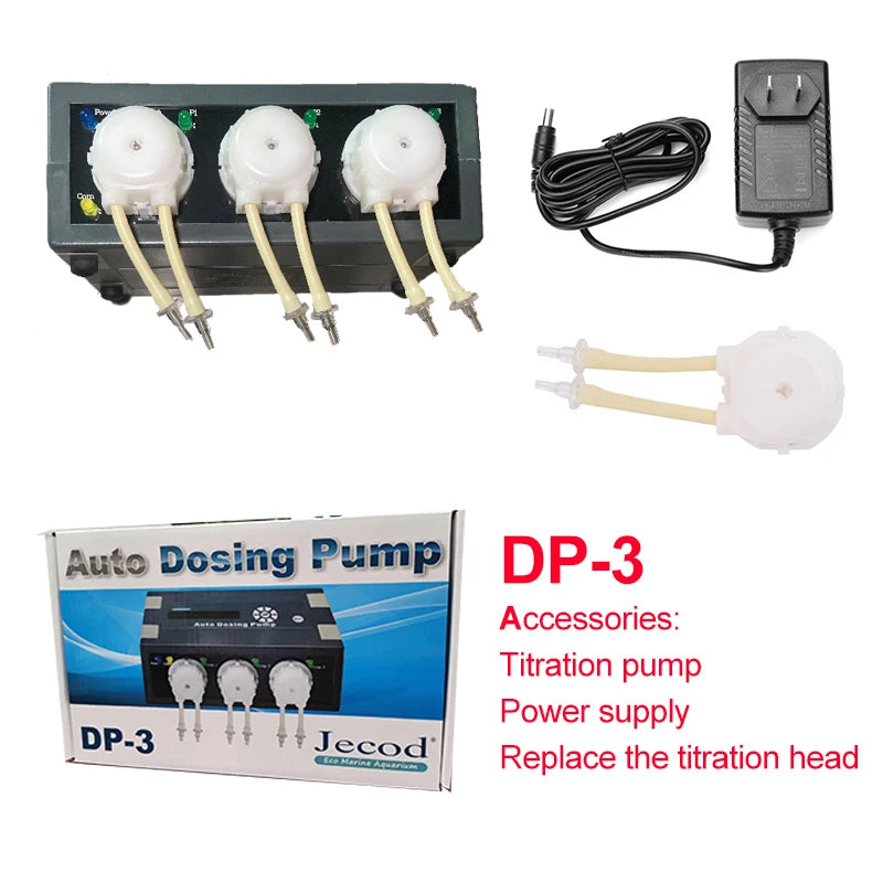 JEBAO-Auto Dosing Pump Titration DP Series Peristaltic Multi Head Automatic Precision Aquariu DP2 DP3 DP4 DP3S DP5 DP4S DP-3S