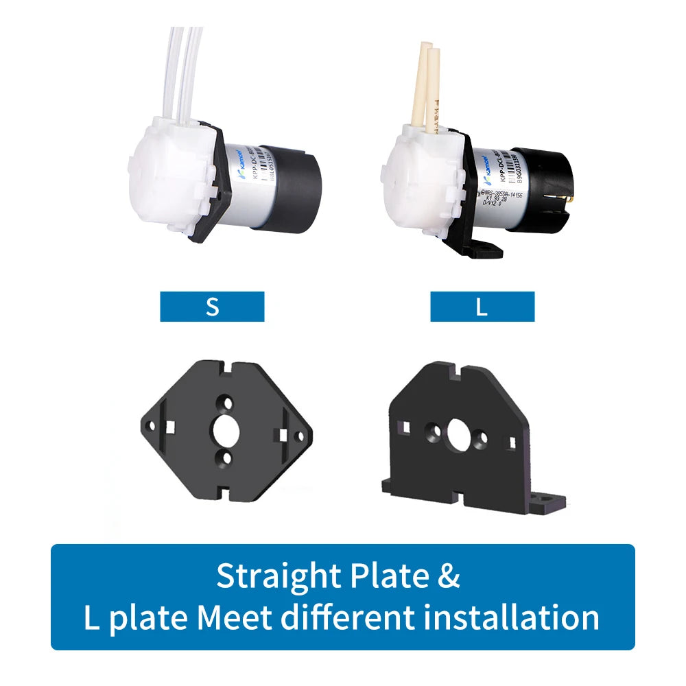 Kamoer 1.2-90ml/min KPP Peristaltic Pump 12V 24V 6V DC Motor Self-priming Pump with Silicone Tubing Lab Dosing Pump for Lab