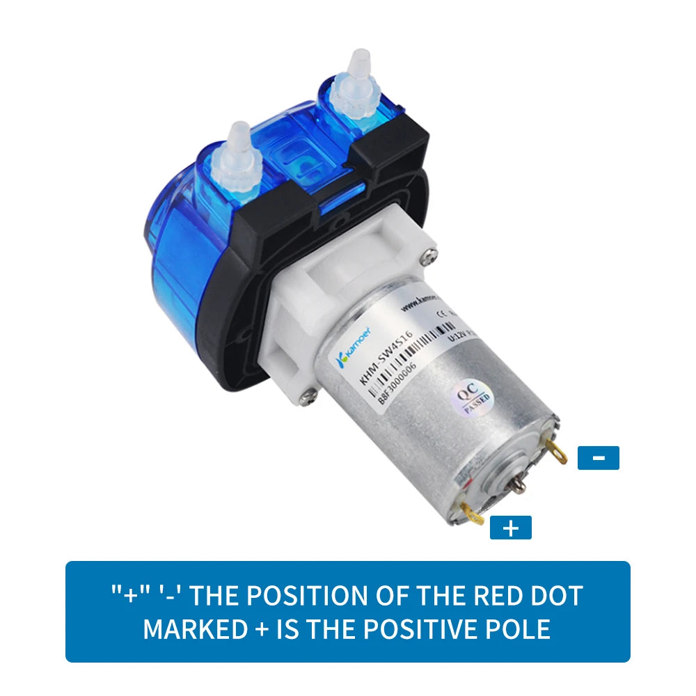 Kamoer 300-600ml/min KHM3 High Flow Peristaltic Pump 12V 24V DC Motor Dosing Pump with Norprene/Silicone for Food Beverage
