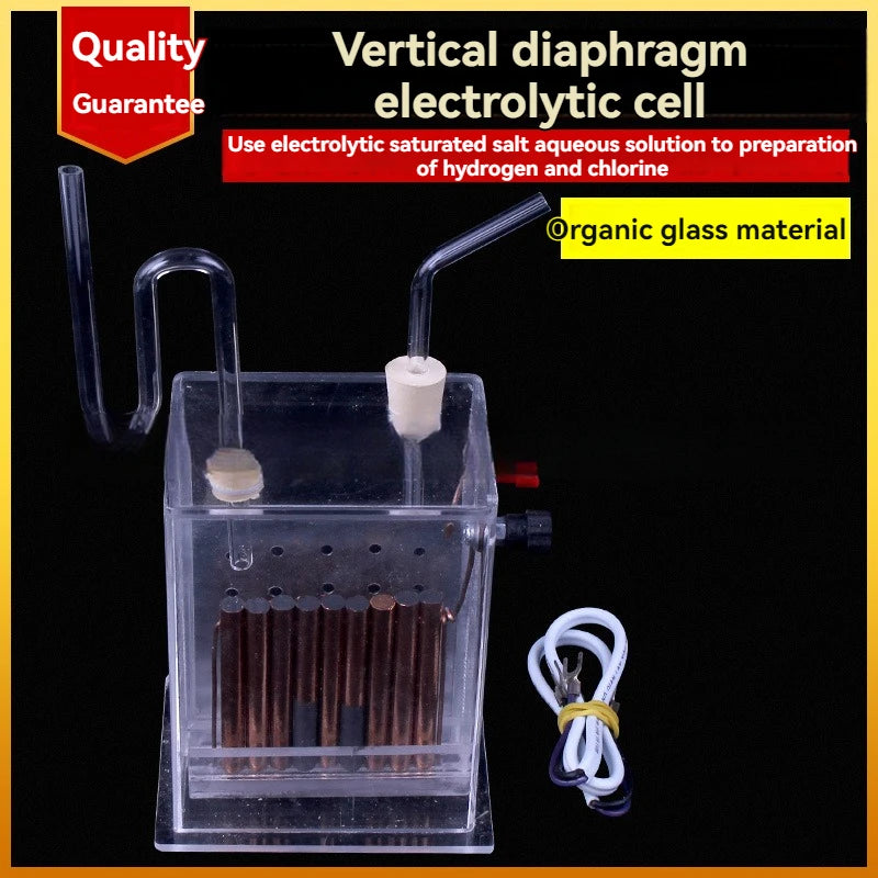 Electrolysis electrolisis electrolizer Vertical diaphragm electrolyzer J2605 saturated salt water chemical instrument hydrogen