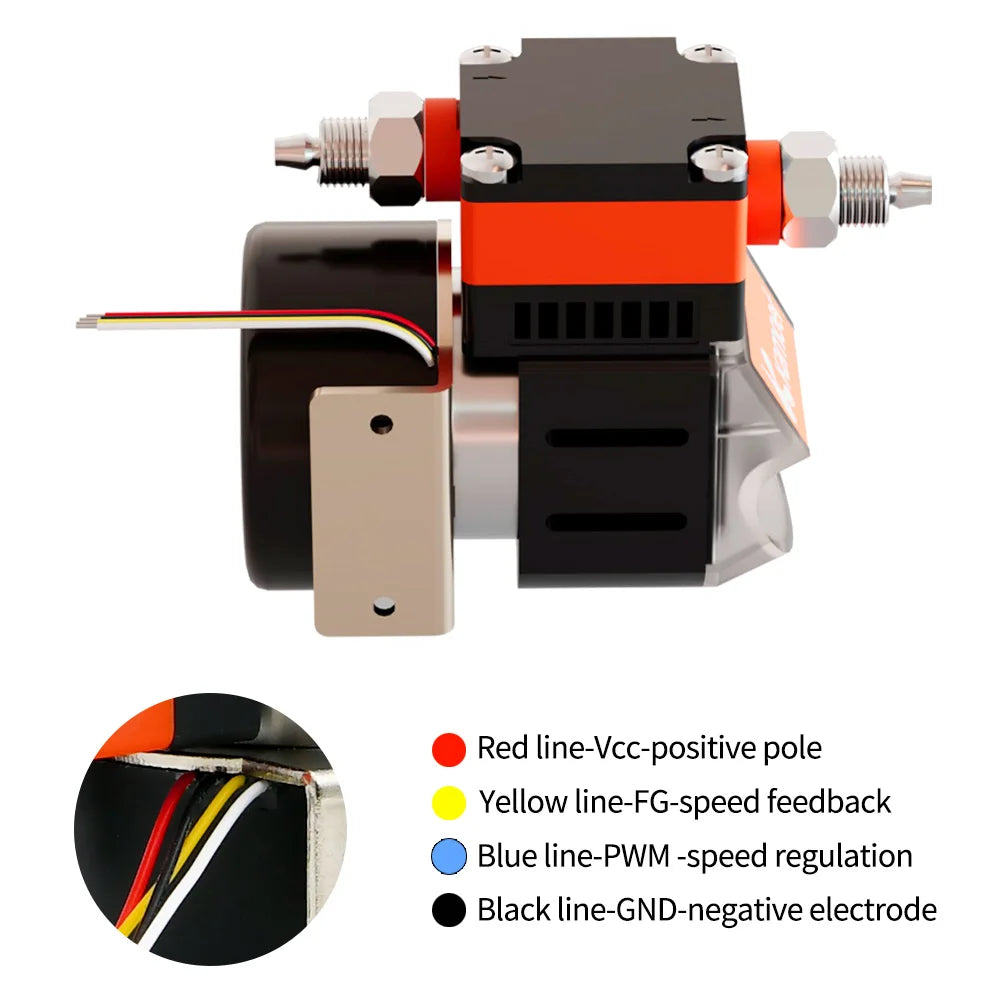 Kamoer 800ml/min HLLP600 Diaphragm Liquid Pump 12V 24V BLDC High Liquid Pressure 0.9Mpa Long Life for Lab Analysis and Filling