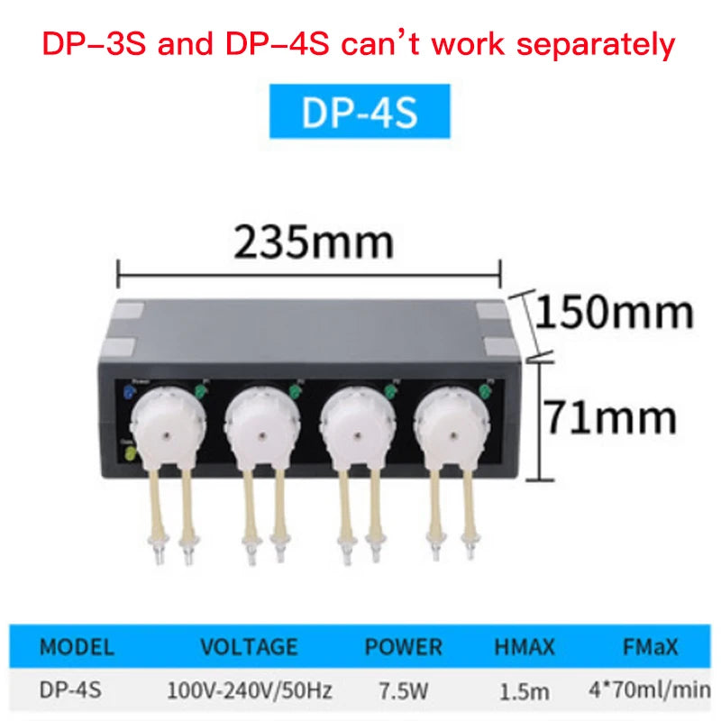 JEBAO-Auto Dosing Pump Titration DP Series Peristaltic Multi Head Automatic Precision Aquariu DP2 DP3 DP4 DP3S DP5 DP4S DP-3S